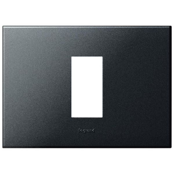 Arteor™ - Plate - Italian / US standard - square - 1 module - Graphite