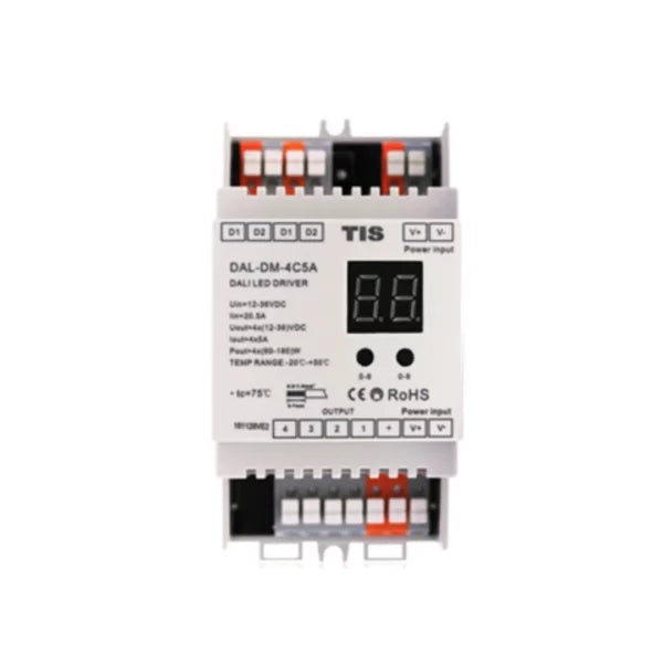 DALI Driver Din Rail 4 CH 5A