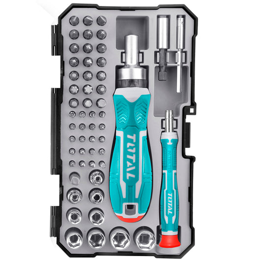 55 Pcs Screwdriver & Socket Set