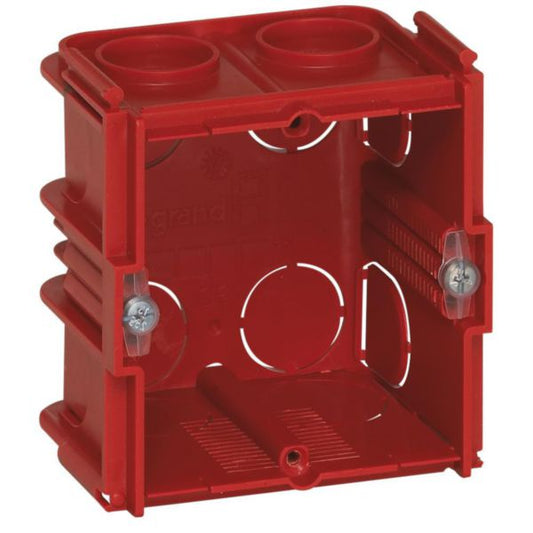 Batibox - Flush mounting box - square 1 gang depth 50 mm - for masonry