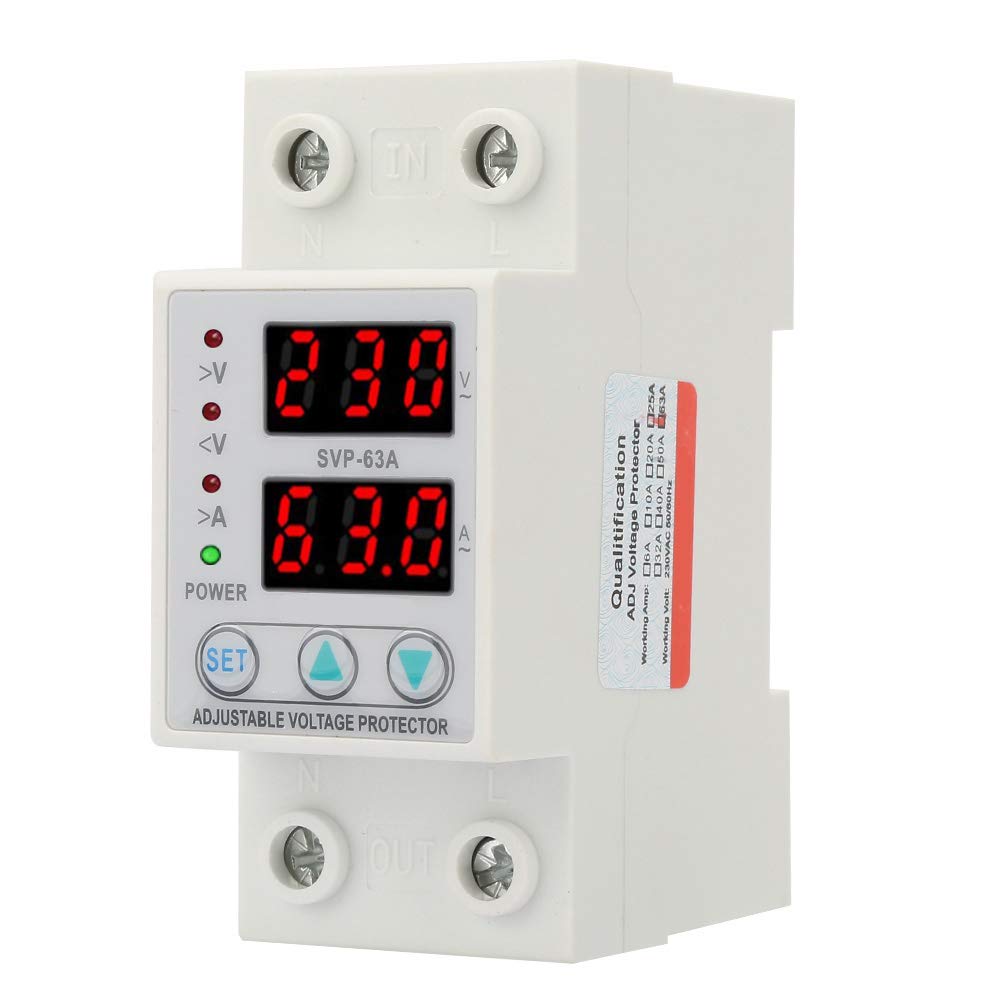 Adjustable voltage &current protector 63A