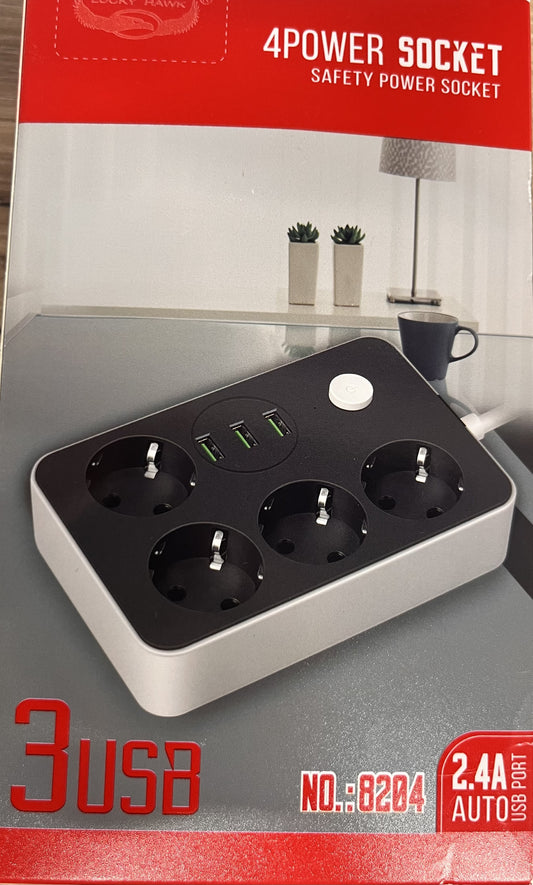 4Power socket with usb