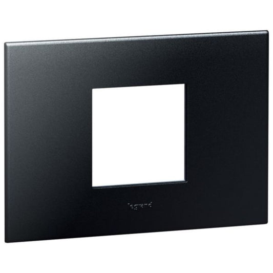 Arteor™ - Plate - Italian / US standard - square - 2 modules - Graphite