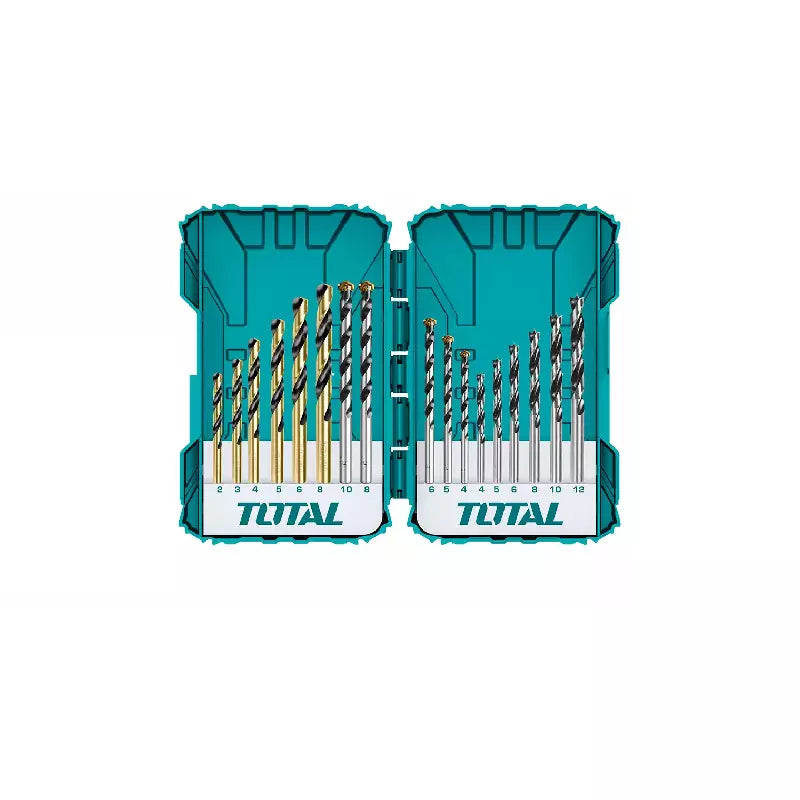 16 Pcs Drill Bits Set (Metal, Concrete, Wood)