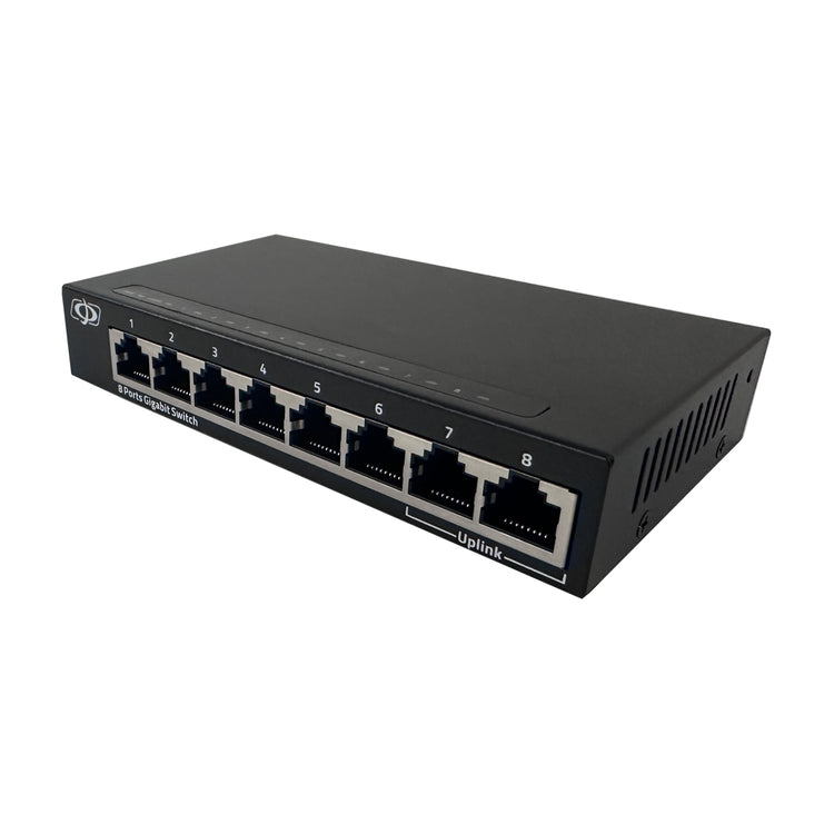 8 ports full gigabit molded case ethernet switch