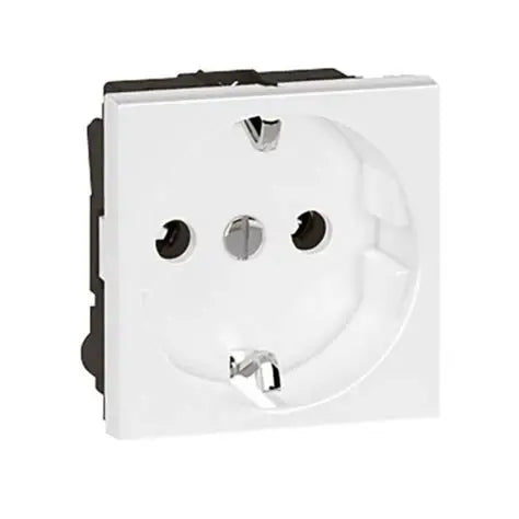 Arteor™ - Socket - German - 16 A - 2P+E shuttered - 2 modules - White