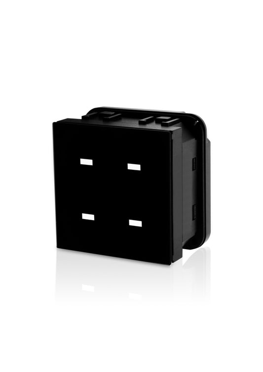 Terre 4 Gang cover Black glass