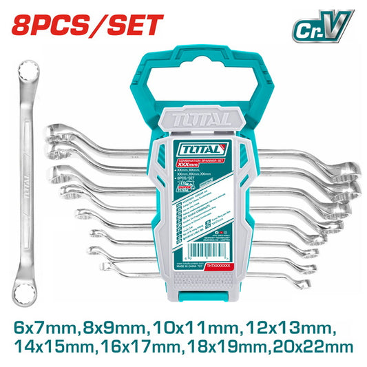OFFSET RING SPANNER SET 8PCS