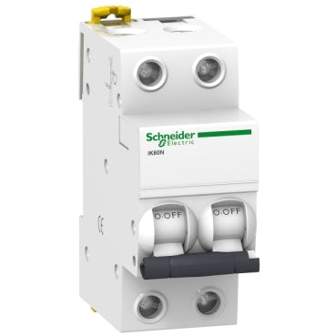 Miniature circuit-breaker, Acti9 iK60N, 2P, 16 A, C curve, 6000 A (IEC 60898-1)
