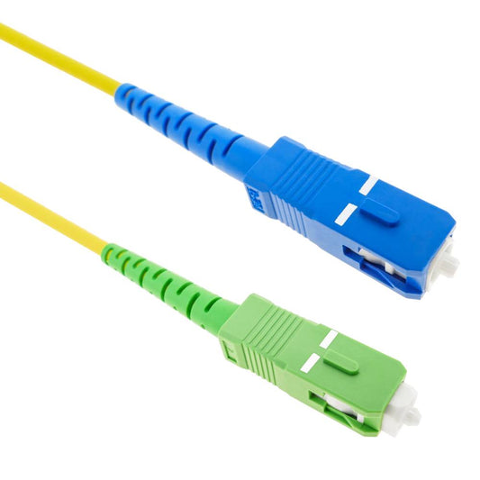PC TO SC/APC SINGLE MODE FIBER OPTIC PATCH CORD